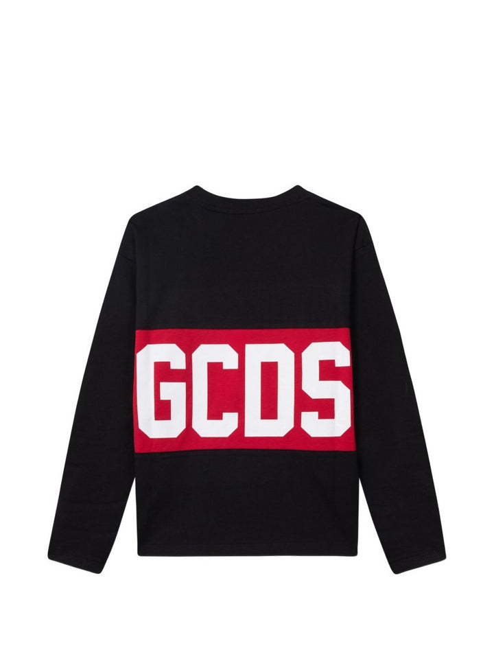 T-shirt nera/rossa per bambino Z0UJQC608J105 999R Gcds Kids 