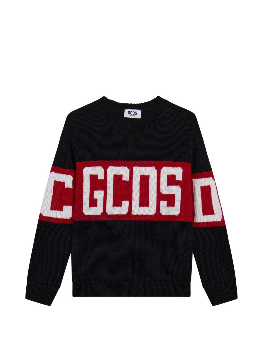 Maglione nero/rosso per bambino Z0UJQF621K347 999R Gcds Kids 