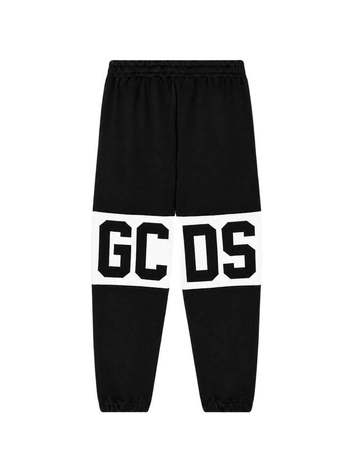 Pantalone nero/bianco per bambino Z0UJQI588F004 999A Gcds Kids 