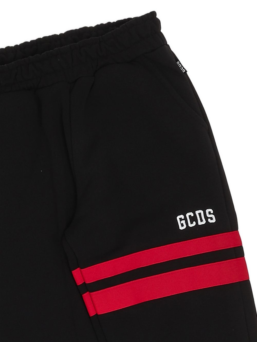 Pantalone nero/rosso per bambino Z0UJQI593F004 999R Gcds Kids 