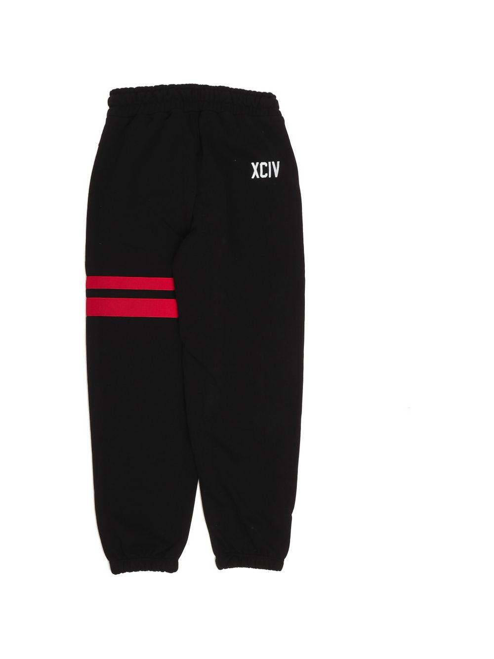 Pantalone nero/rosso per bambino Z0UJQI593F004 999R Gcds Kids 