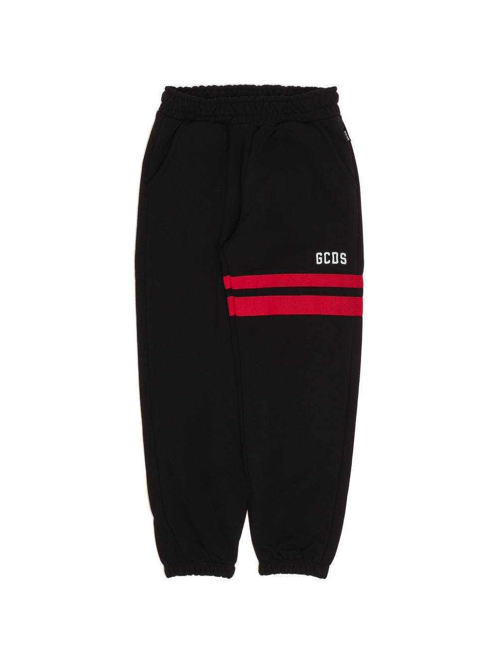 Pantalone nero/rosso per bambino Z0UJQI593F004 999R Gcds Kids 