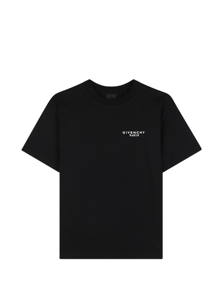 T-shirt nera per bambino H31280 09B Givenchy Kids 