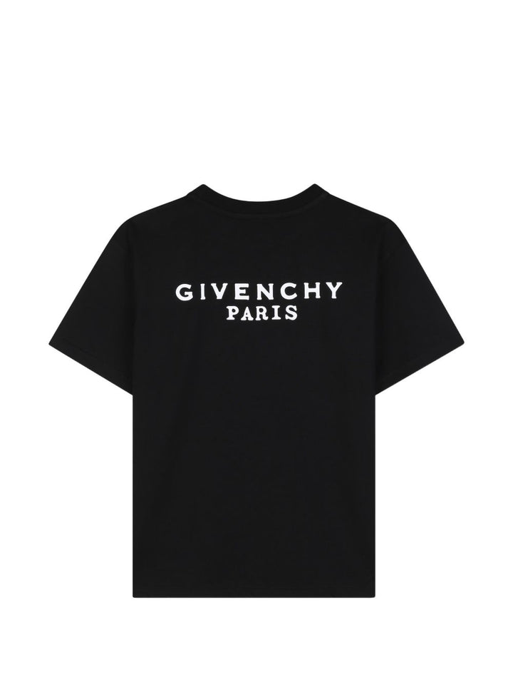 T-shirt nera per bambino H31280 09B Givenchy Kids 
