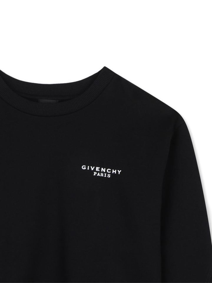 Felpa nera per bambino H31282 09B Givenchy Kids 