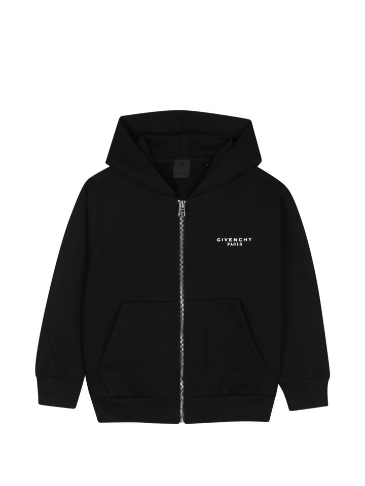 Felpa nera per bambino H31285 09B Givenchy Kids 