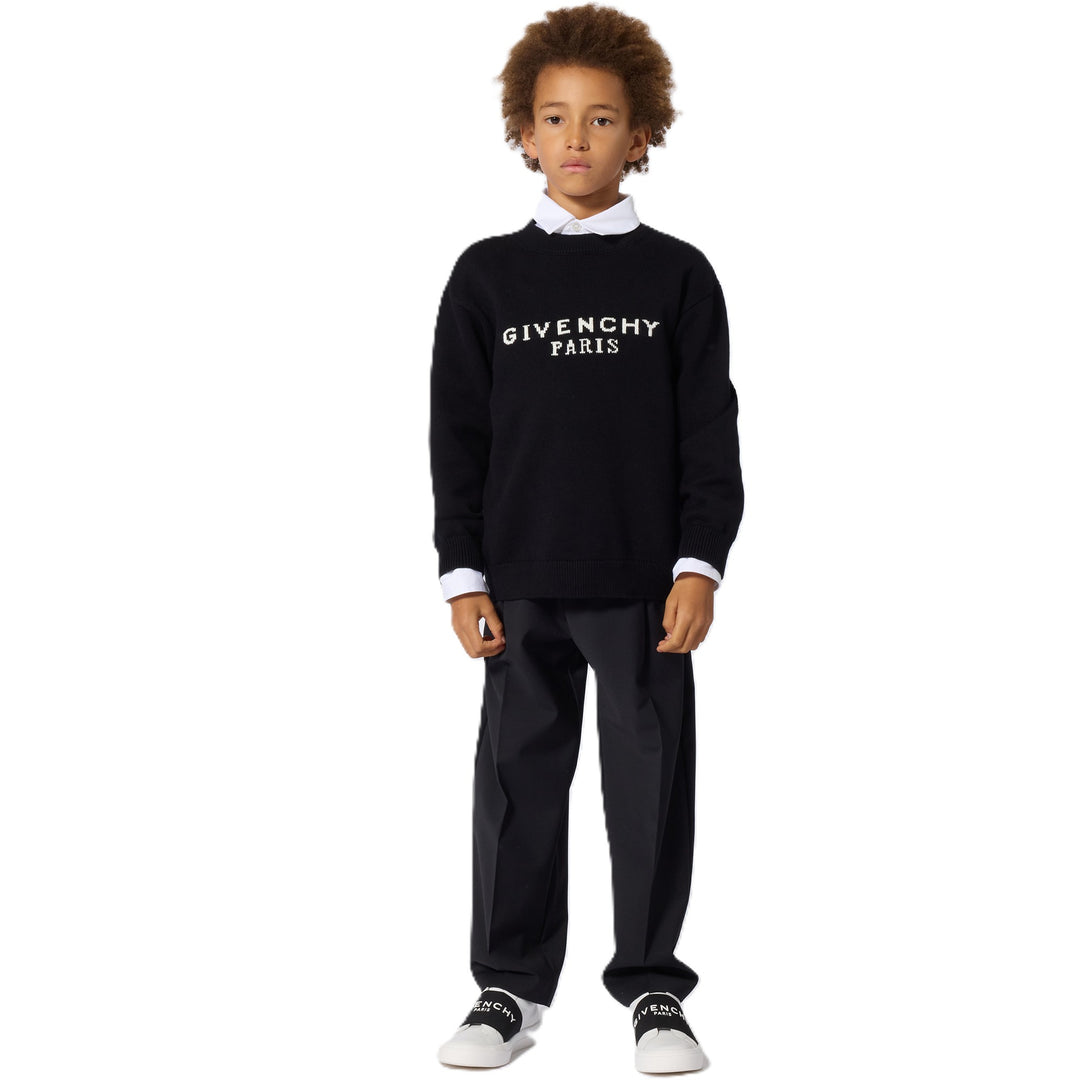 Maglione nero per bambino H31441 09B Givenchy Kids 