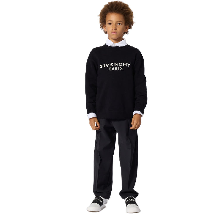 Maglione nero per bambino H31441 09B Givenchy Kids 