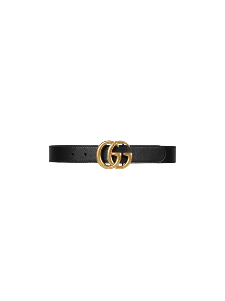 Cintura nera per bambini con logo 432707B960X 1000 Gucci Kids 