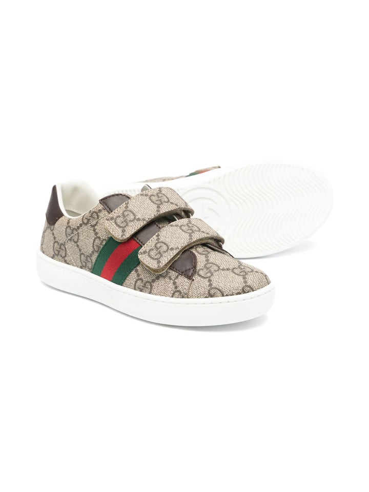 Sneakers marrone/beige per bambino 463090FACYF 9753 Gucci Kids 
