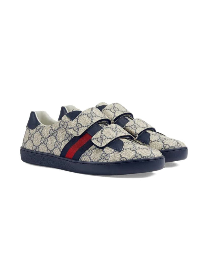 Sneakers beige/blu per bambino 463091FACYF 4055 Gucci Kids 