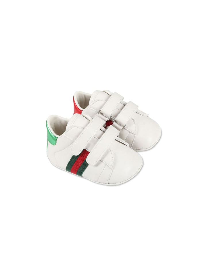 Sneakers bianche per neonato 500852BKPT0 9070 Gucci Kids 