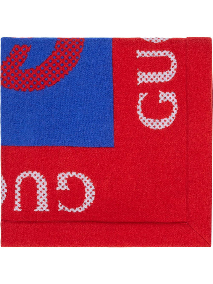 Coperta rosso/blu per neonato 6455203K200 4274 Gucci Kids 