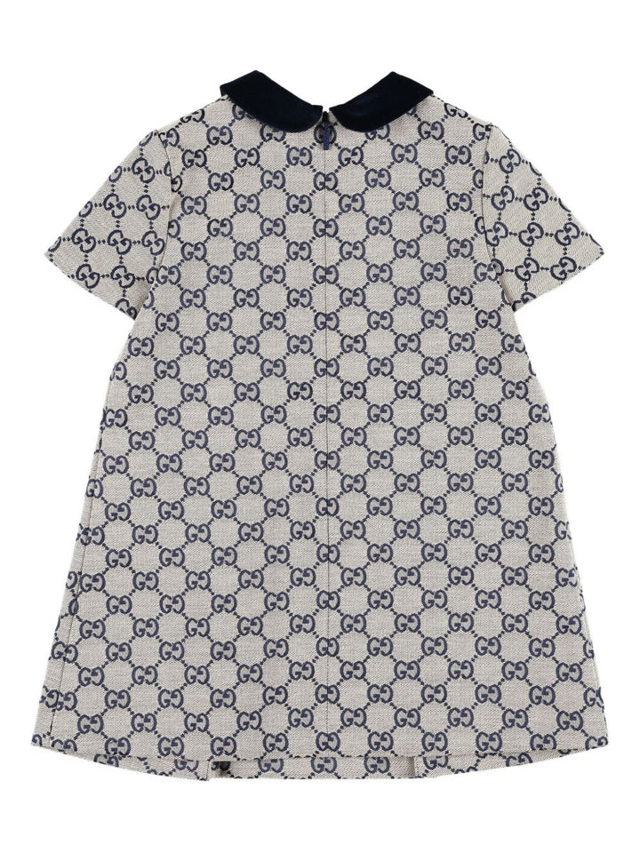 Abito grigio/blu per neonata 828494XWA2M 9118 Gucci Kids 