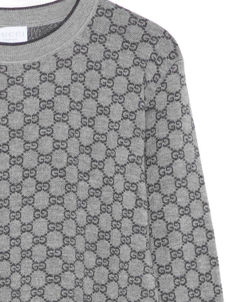 Maglione grigio per bambino 834349XKEZO 1018 Gucci Kids 