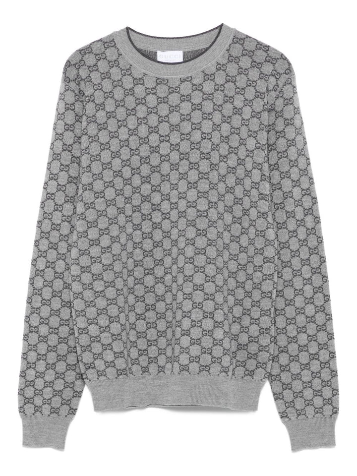Maglione grigio per bambino 834349XKEZO 1018 Gucci Kids 