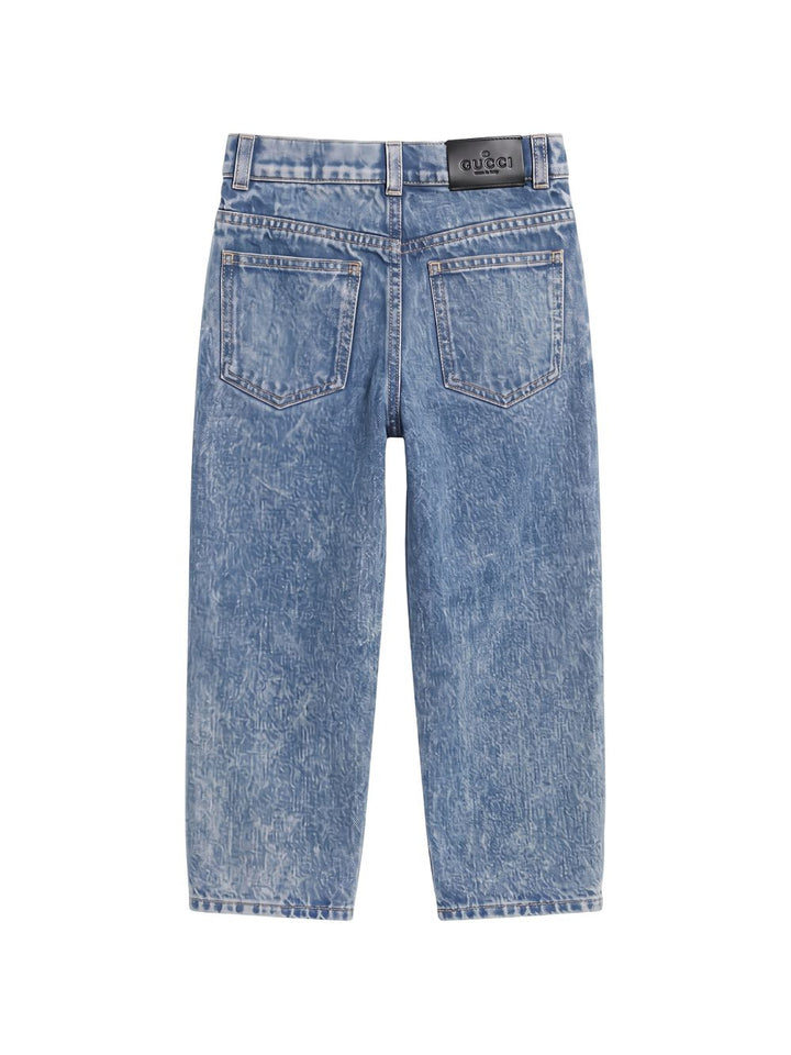 Jeans blu per bambina 864961XDDGE 4011 Gucci Kids 