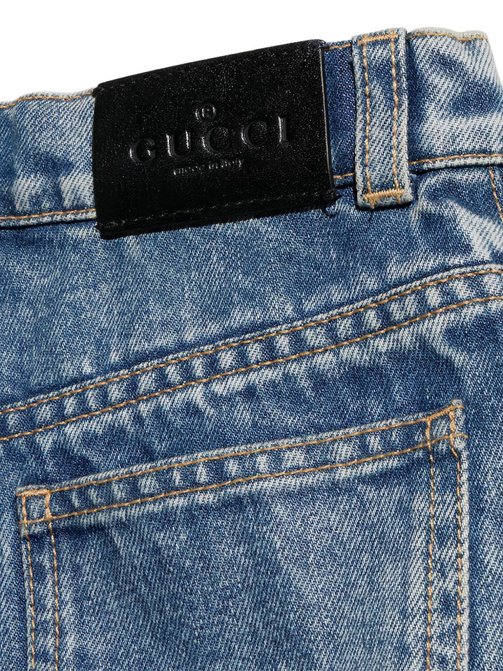 Jeans blu per bambina 864961XDDGE 4011 Gucci Kids 