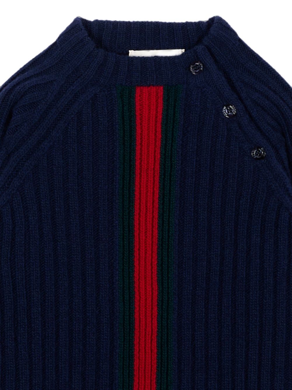 Maglione blu/verde/rosso per neonato 866182XKFIL 4154 Gucci Kids 