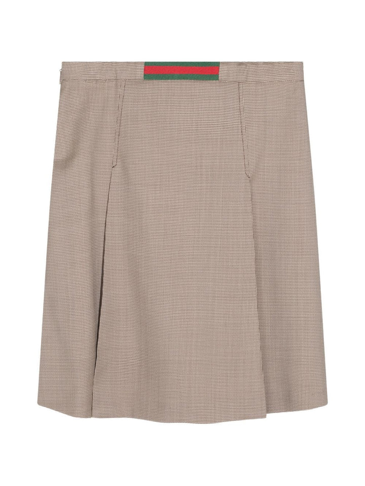 Gonna marrone/crema per bambina 866674XWA86 2004 Gucci Kids 