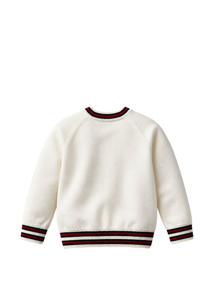 Maglione crema per bambino 866830XKFLG 9098 Gucci Kids 