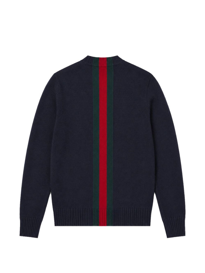 Maglione blu/rosso/verde per bambino 867433XKFKT 4154 Gucci Kids 