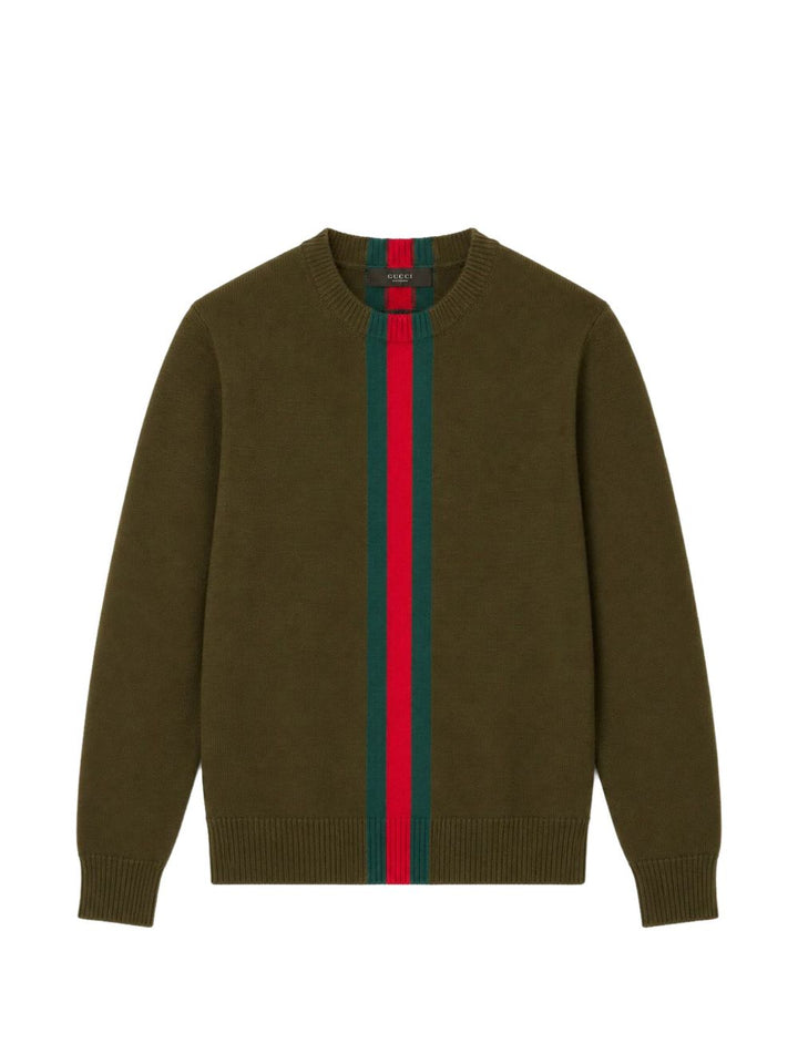 Maglione verde per bambino 867433XKFNR 3008 Gucci Kids 