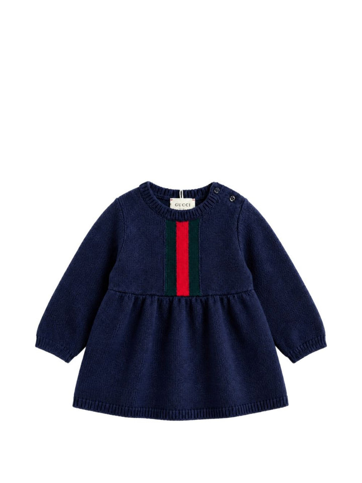Abito blu scuro per neonata 867923XKFKT 4154 Gucci Kids 