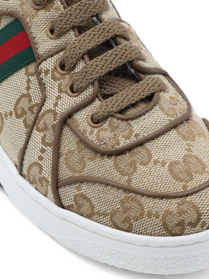 Sneakers marroni per bambino 873450FAF5F 9644 Gucci Kids 
