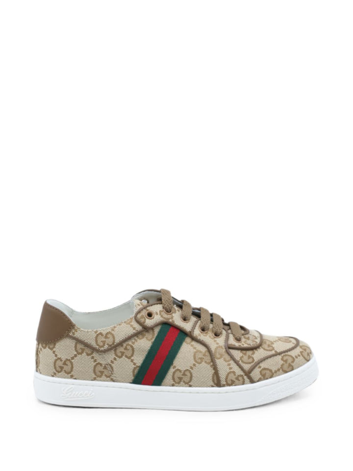 Sneakers marroni per bambino 873450FAF5F 9644 Gucci Kids 
