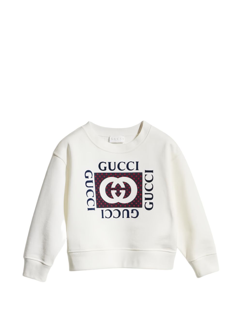 Felpa bianca per bambino 873824XJHYV 9214 Gucci Kids 