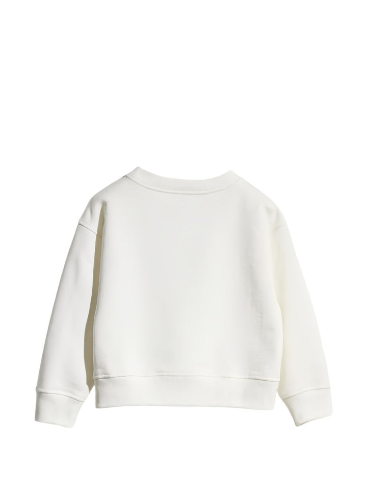 Felpa bianca per bambino 873824XJHYV 9214 Gucci Kids 