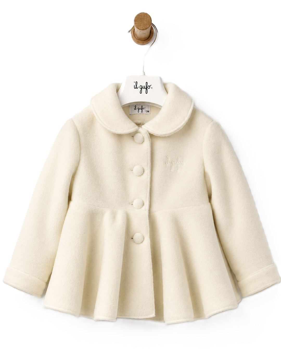 Cappotto beige per neonata A26GGA0002M0108 111 Il Gufo 