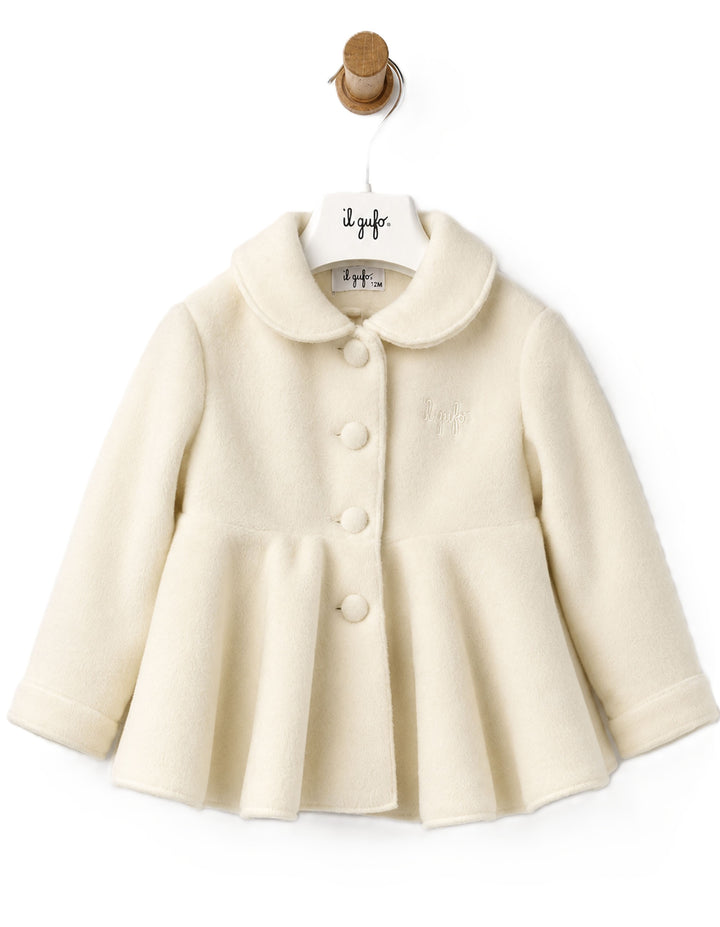 Cappotto beige per neonata A26GGA0002M0108 111 Il Gufo 