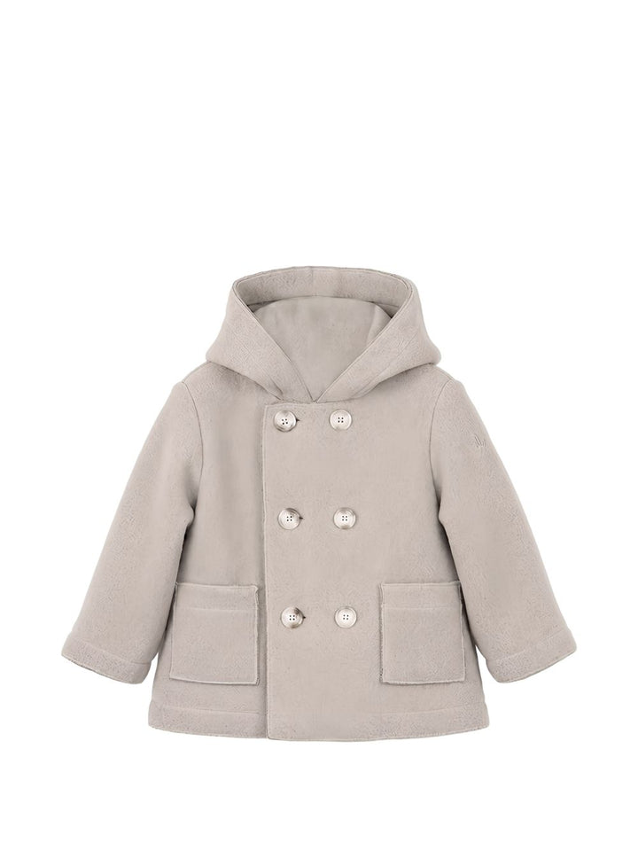 Cappotto grigio per neonato A26GGM0027N0041 031 Il Gufo 