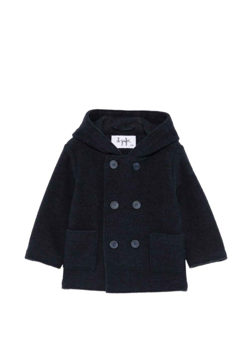 Cappotto blu navy per neonato A26GGM0027N0041 497 Il Gufo 