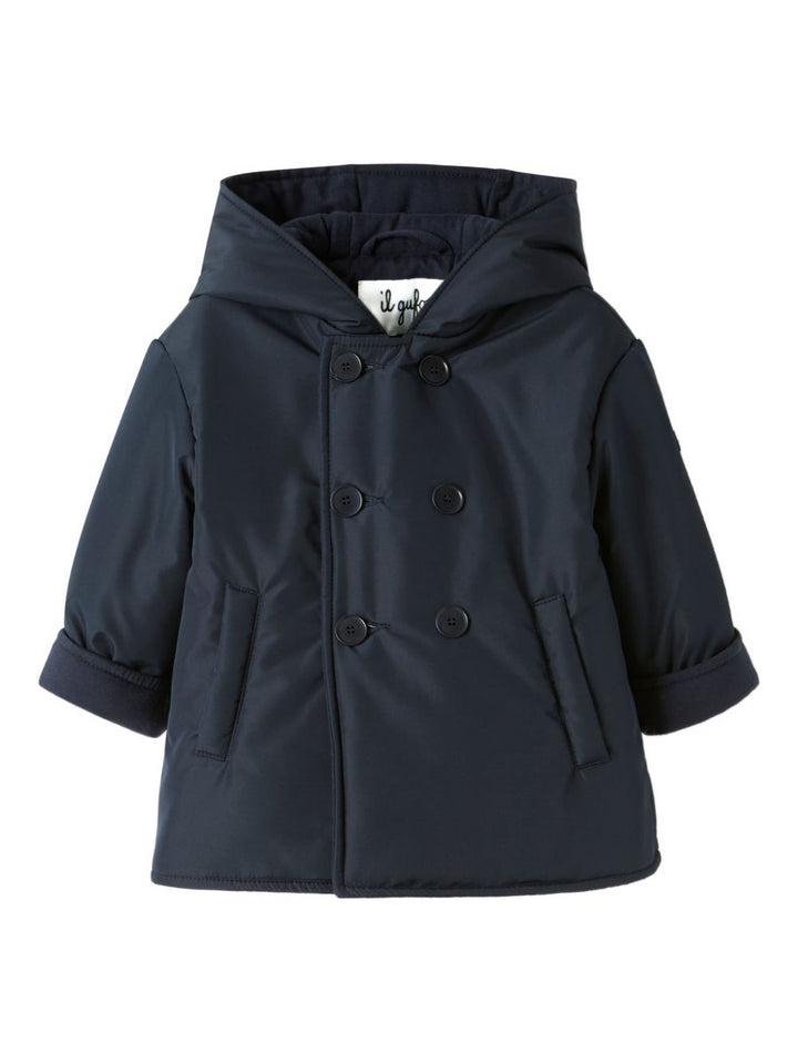 Cappotto blu navy per neonato A26GGP0013N0001 497 Il Gufo 