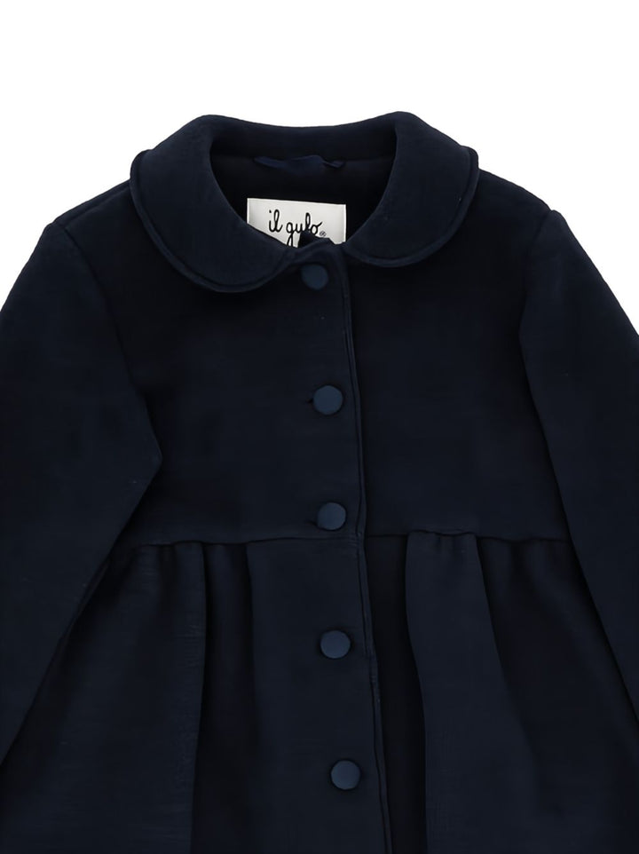 Cappotto blu navy per neonata A26GGP0016N0041 497 Il Gufo 