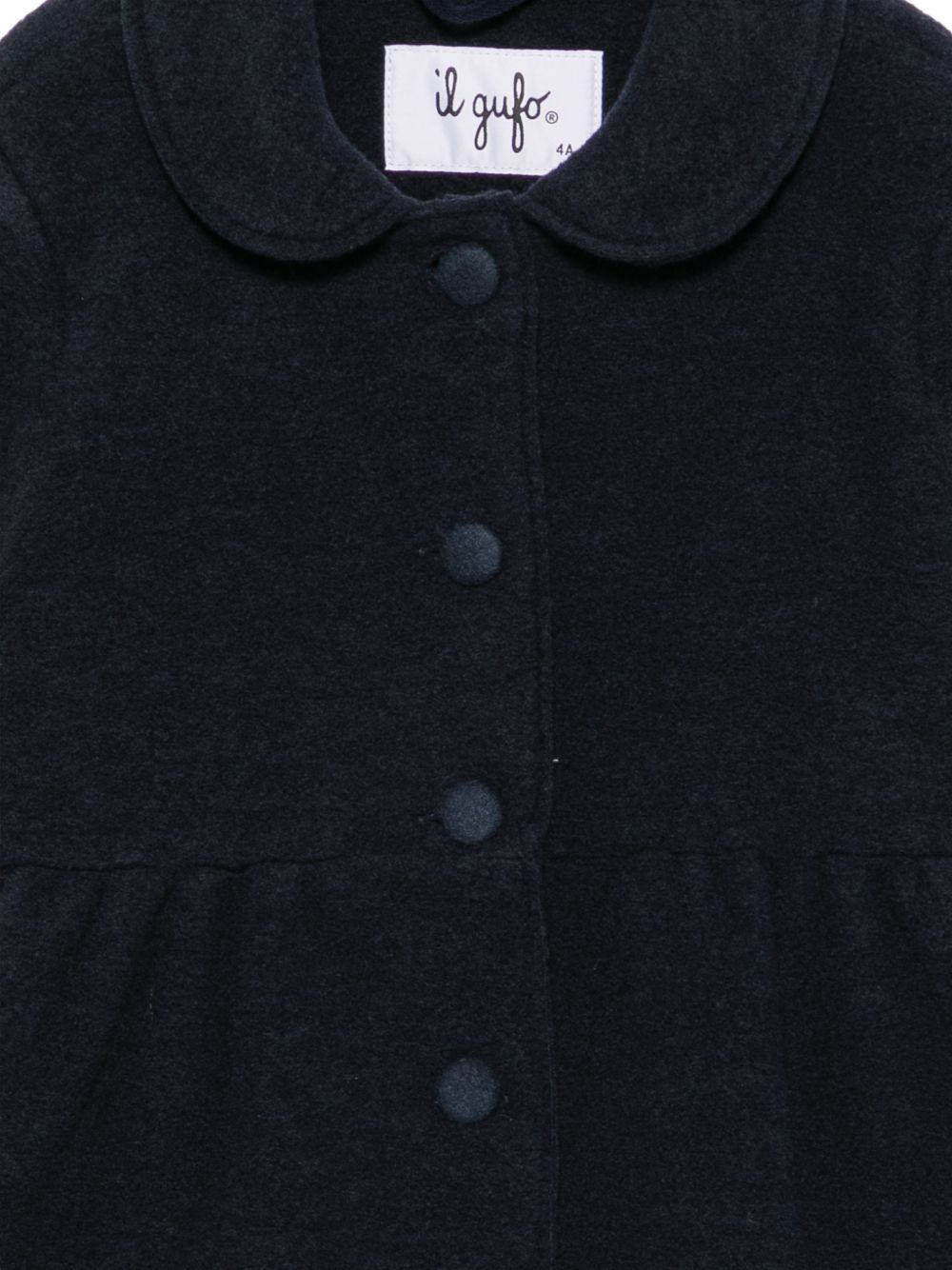 Cappotto blu navy per bambina A26GGP0016N0041K 497 Il Gufo 