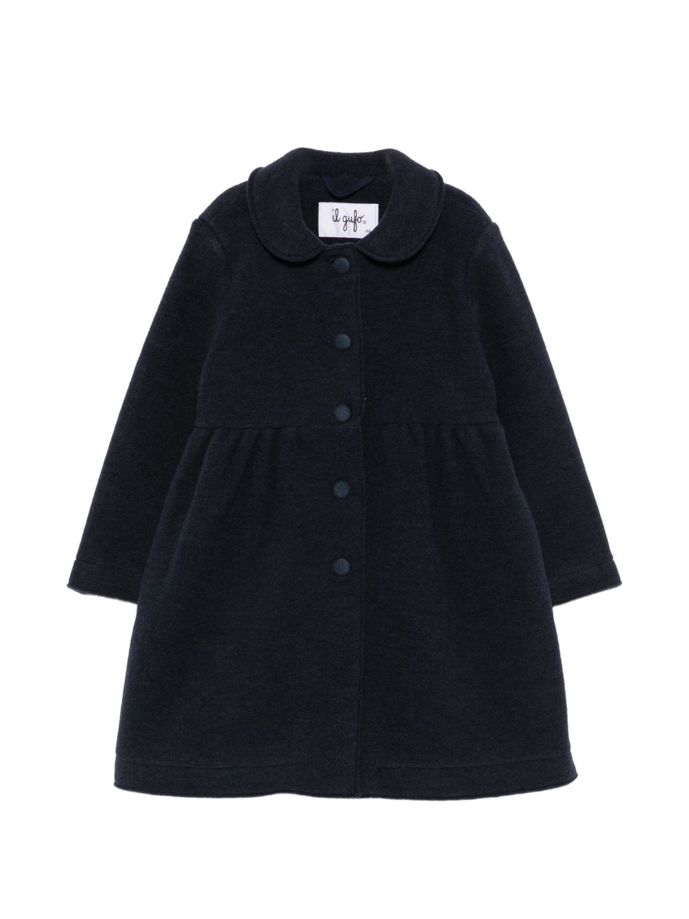 Cappotto blu navy per bambina A26GGP0016N0041K 497 Il Gufo 