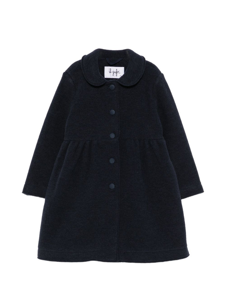 Cappotto blu navy per bambina A26GGP0016N0041K 497 Il Gufo 