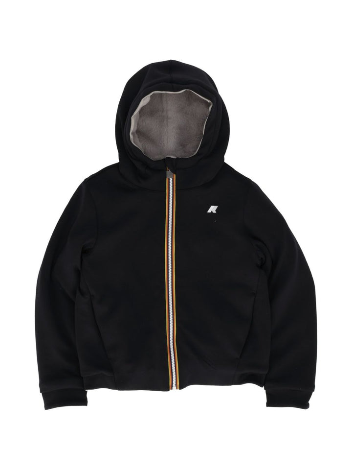 Giubbotto nero/grigio per bambino K5134NW DBT K-Way Kids 