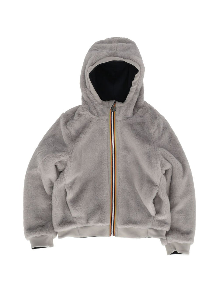 Giubbotto nero/grigio per bambino K5134NW DBT K-Way Kids 