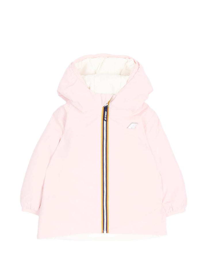 Giubbotto rosa/bianco per neonata K71338W DCT K-Way Kids 