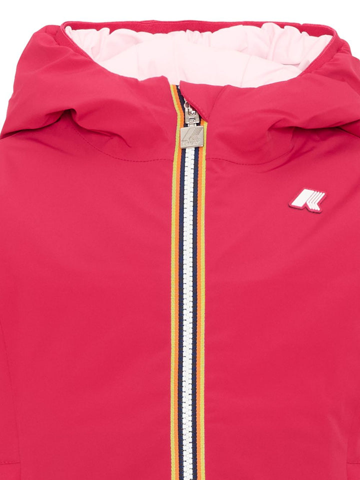 Giubbotto rosso/rosa per bambina K71339W DAG K-Way Kids 