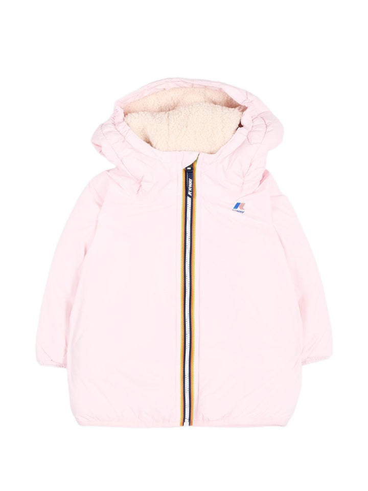 Giubbotto rosa chiaro per neonata K7142RW W4U K-Way Kids 