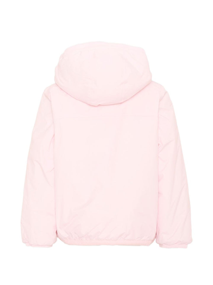 Giubbotto rosa chiaro/beige per bambina K7142TW W4U K-Way Kids 