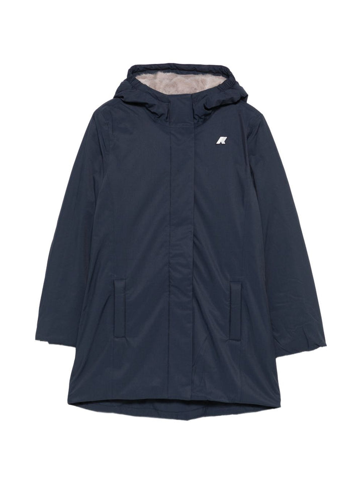 Giubbotto blu scuro/grigio per bambina K7151SW DCA K-Way Kids 
