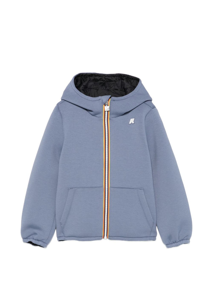 Felpa blu per bambino K8161BW DCI K-Way Kids 