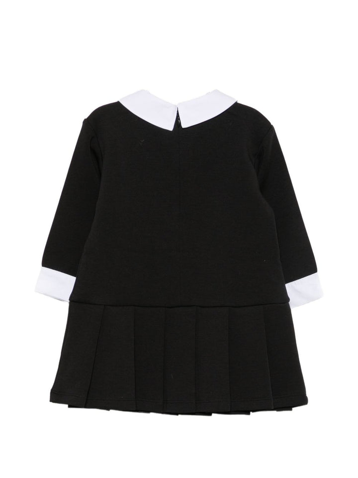 Abito nero/bianco per neonata Z31291 09B Karl Lagerfeld Kids 